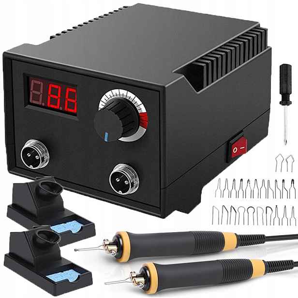 Sada Na Pyrografií, Sada Na Vypalování Do Dřeva S Nastavitelným Termostatem 100W