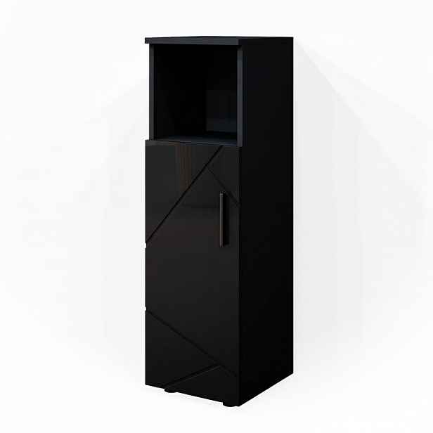 Vicco STŘEDNÍ SKŘÍŇKA Irma Antracitový vysoký lesk 30 x 95 cm