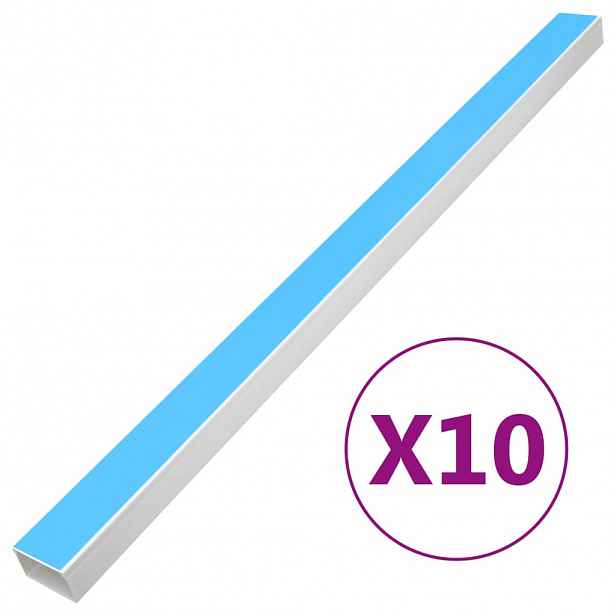 vidaXL Kabelová lišta samolepicí 60 x 40 mm 10 m PVC