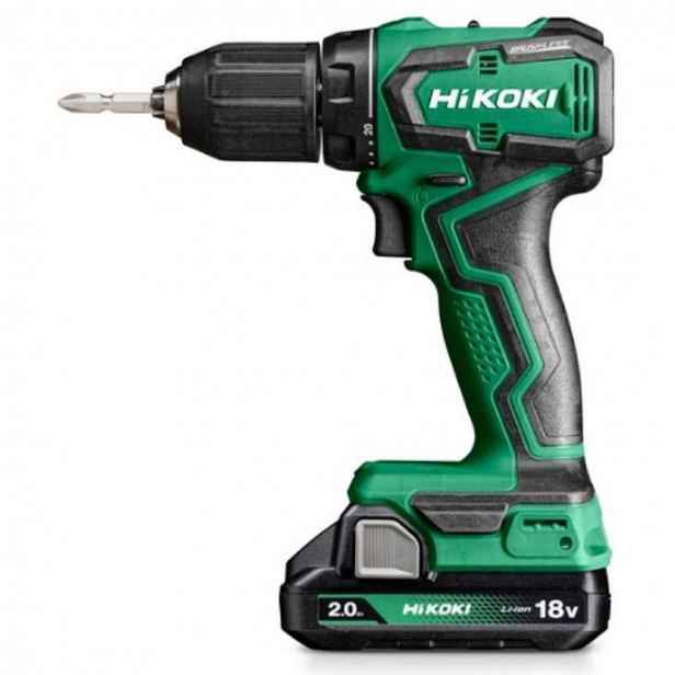 HiKOKI - 18V AKU vrtací šroubovák s příklepem, 2x aku 2,0 Ah Li-Ion, nabíječka DV18DDWRZ