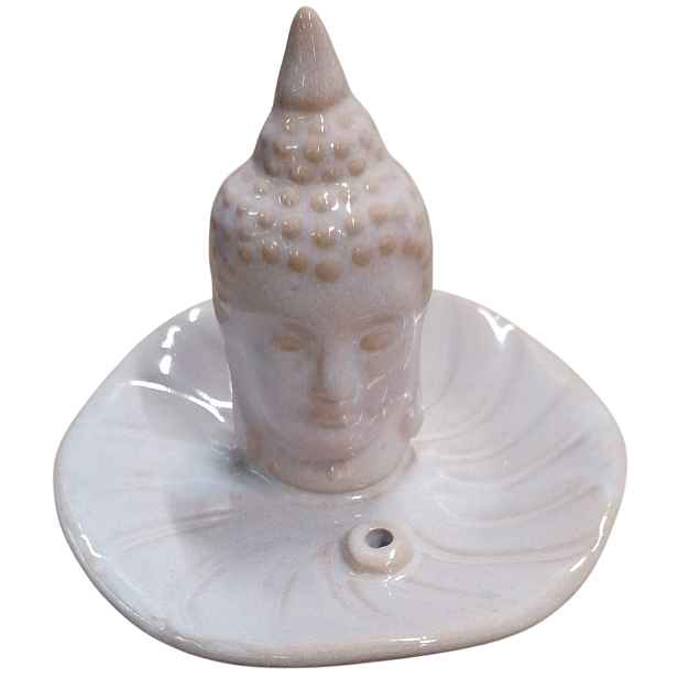Keramický stojan na vonné tyčinky Buddha květ, 10,5 x 9 x 10,5 cm