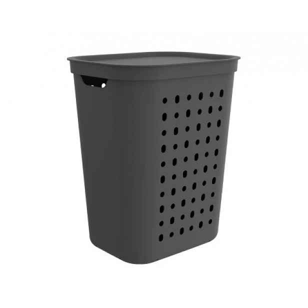 Koš na prádlo Jona 55 l, antracitový