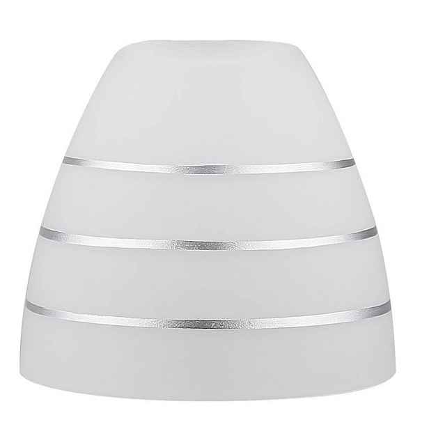 Bílé pruhované skleněné stínidlo E27 pro lampy Simpli