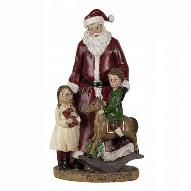 Dekorace Santa s dětmi a dárky