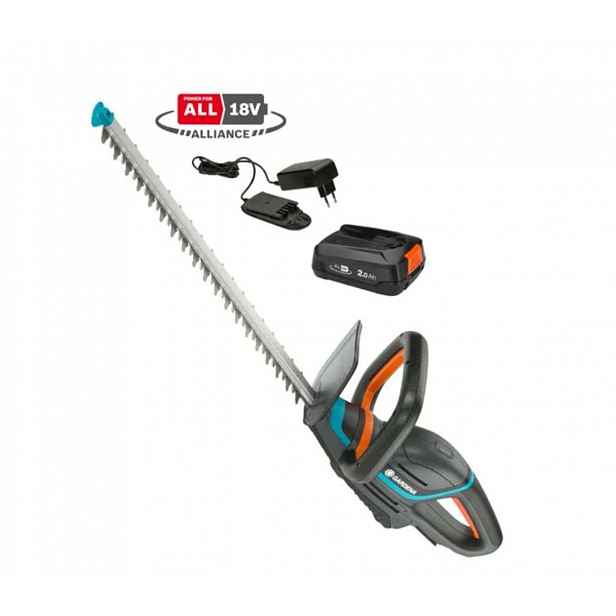 Gardena - 18V AKU plotové nůžky ComfortCut 50/18V P4A, 50 cm, 1x aku P4A PBA 2,0 Ah, nabíječka 14730-20