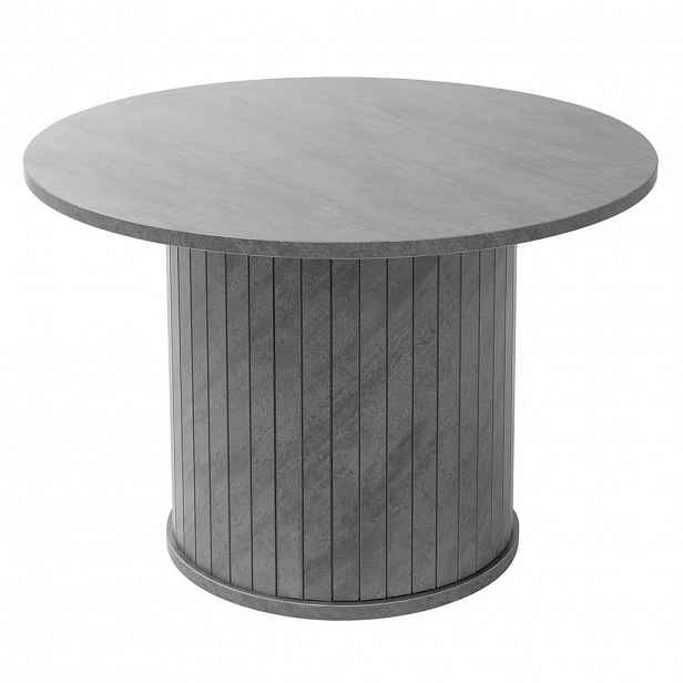 ML-DESIGN KONZOLOVÝ STOLEK kulatý Ø60 x 40 cm v betonovém vzhledu, šedý