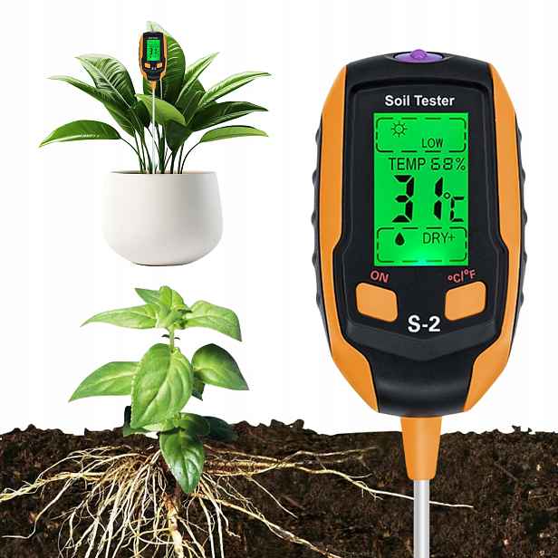 Půdní Kyseloměr, Tester Ph Zeminy 5V1 Pro Půdu Zahradního Substrátu