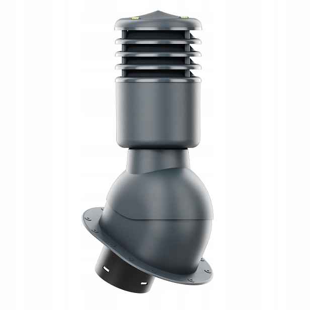 Větrací komín s podstavcem a těsněním Pi f 125 mm, zateplený, antracitový