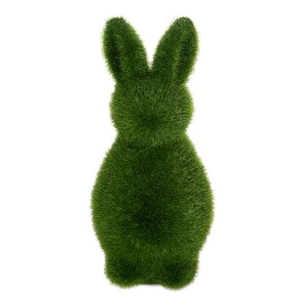 Zelená dekorativní figurka králíka Rabbit Flock Green S - Ø 7*14 cm Clayre & Eef