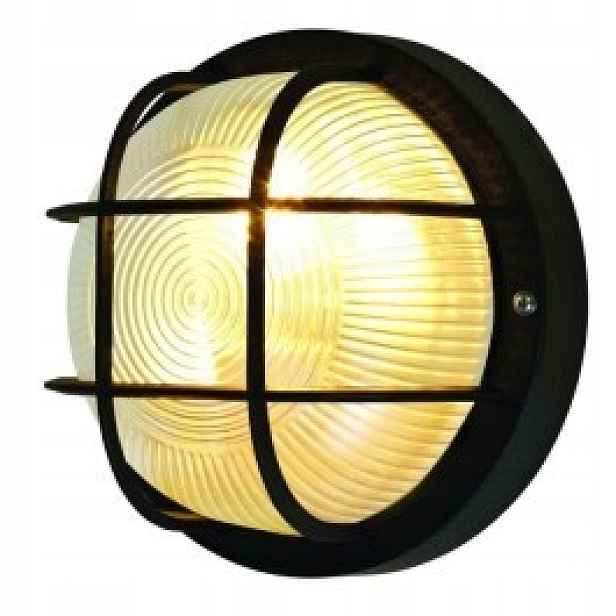 Kanálová lampa Treton 18,5 cm IP44 zahradní černá E27