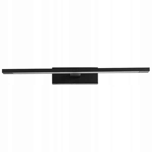 Led koupelnové nástěnné svítidlo nad zrcadlo, lineární, černé, 40 cm, 4000K, Light Prestige