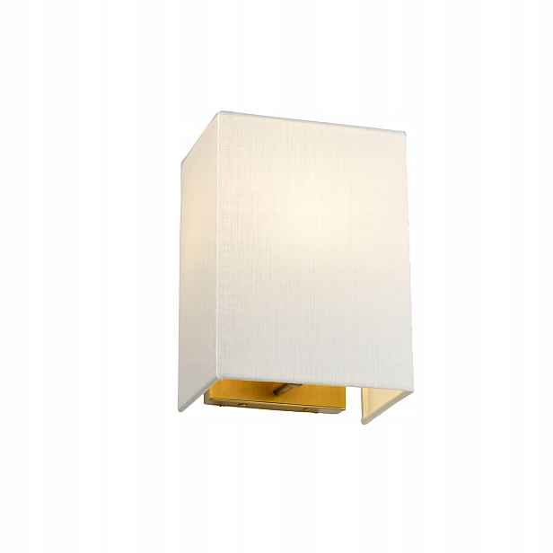 Nástěnné svítidlo mosazné krémové stínidlo 17 cm do obývacího pokoje Designer's Lightbox