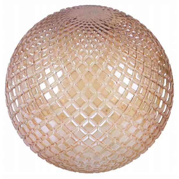 Skleněný Kryt Pro Závěsnou Stropní Lampu Cannes Medová Koule 20 CM Křišťál