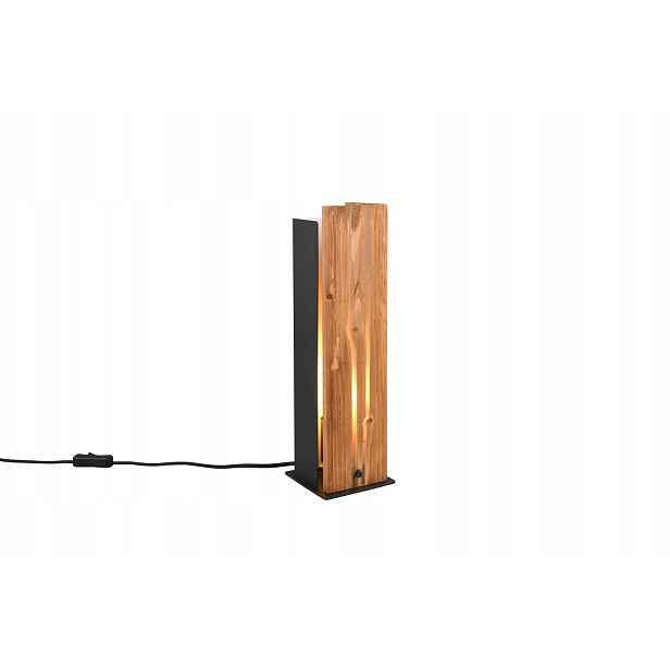 Dekorativní dřevěná stolní lampa do obývacího pokoje 1xE27 10W Karuni Trio