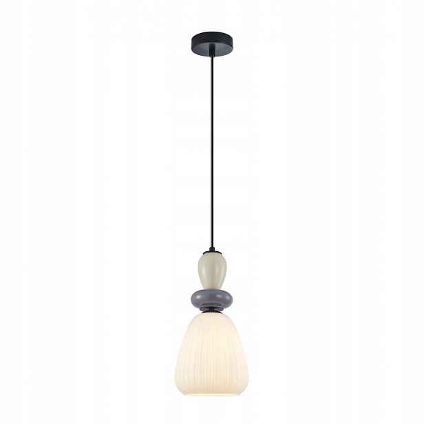 Domali PND-36816-1D-BK-WH Moderní závěsná lampa s porcelánovými stínítky