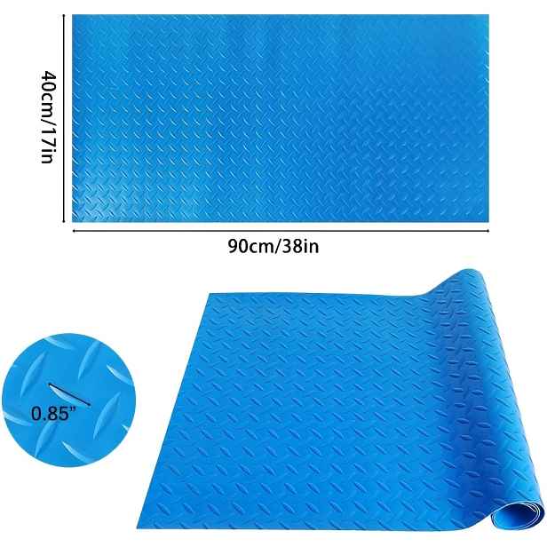 TEMU Velká ochranná protiskluzová podložka na žebřík bazénu, 17 x 38 palců (cca 43,2 x 96,5 cm), ochranná podložka na schůdky bazénu vhodná pro