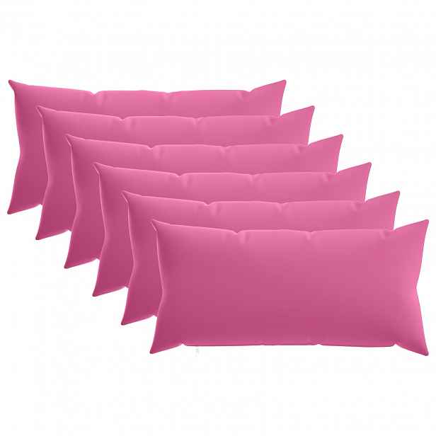 vidaXL Povlak na polštář 6 pcs HEERLEN Růžová 40 x 70 cm Polyester