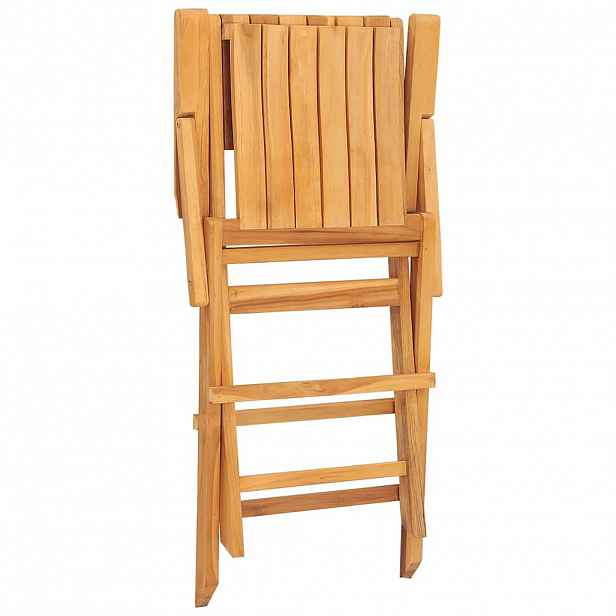 vidaXL Skládací židle 8 ks 55x61x90 cm masivní teak
