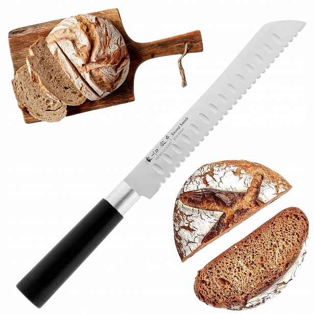 Satake saku japonský ostrý Nůž na pečivo, chléb, rohlík 56 Hrc, 20 cm