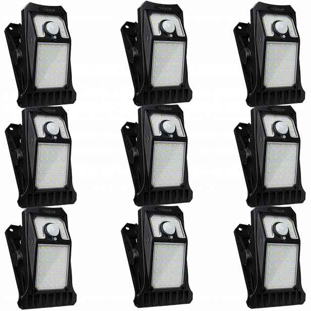 9 x Led solární zahradní venkovní závěsná lampa s pohybovým senzorem