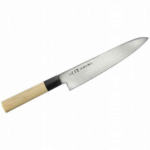 Nůž japonský gyuto Tojiro Shippu FD-594 21 cm VG-10 63 vrstvy magnolie