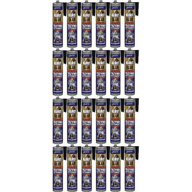 24ks Montážní Lepidlo Mamut Glue Bostik Den Braven 290 ml