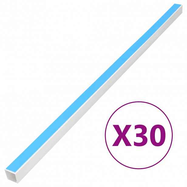 vidaXL Kabelová lišta samolepicí 20 x 10 mm 30 m PVC