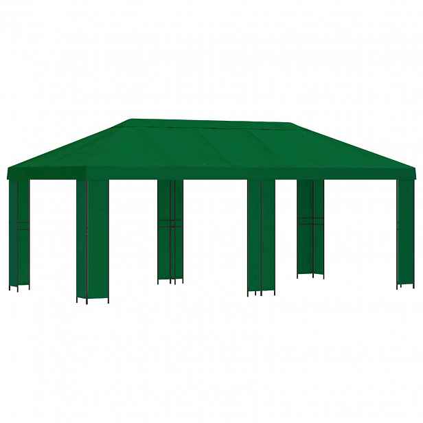 vidaXL Zahradní altán 6 x 3 m Zelená Polyester a ocel 190 gsm