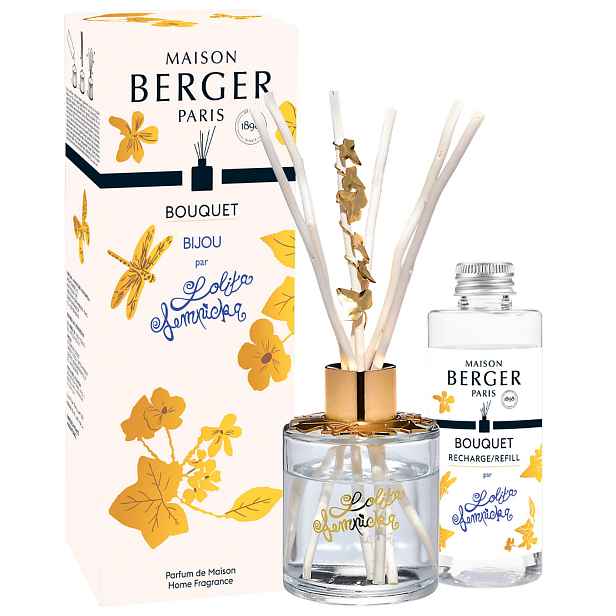 Maison Berger Paris Aroma Difuzér Jewelry, průhledný + náplň Lolita Lempicka 100 ml 7731