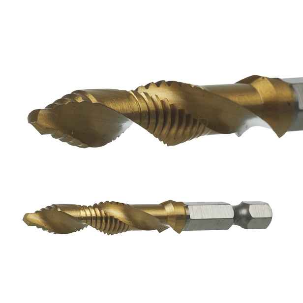 Vrták-závitník M10 Combi Tornado Exact 3v1 Hss-e TiN 1/4" Najder