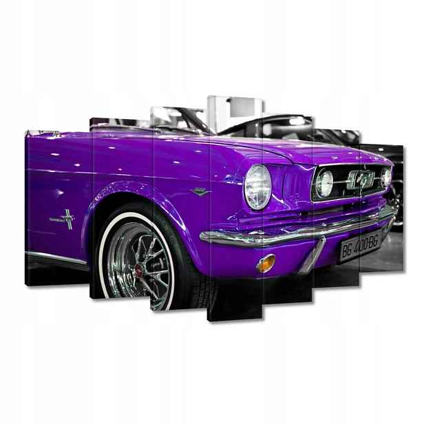 Obrazy 140x80 Fialový Ford Mustang