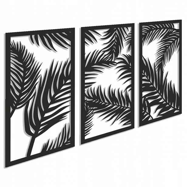 Dřevěný obraz 3D Panels Kapradiny ve stylu loftu Nástěnná Dekorace Dárek