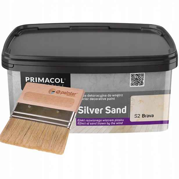 Primacol Barva Dekorativní Silver Sand 1L *brava* Štětec Spalter 100MM
