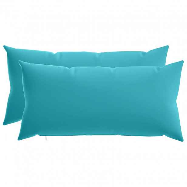 vidaXL Povlak na polštář 2 pcs HEERLEN Tyrkysová 40 x 70 cm Polyester