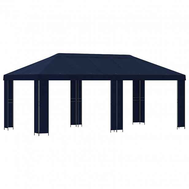 vidaXL Zahradní altán 6 x 3 m Modrá Polyester a ocel 190 gsm