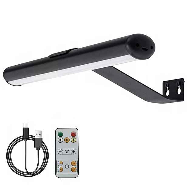 Bezdrátové Magnetické Led Nástěnné Svítidlo Lampka Nad Zrcadlo Obraz 32 cm Dálkový Ovladač