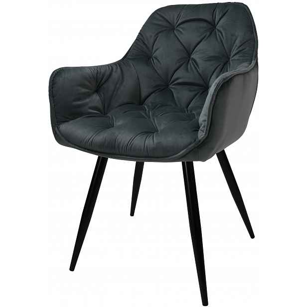 Křeslo Dankor Design Arten Velur Šedý