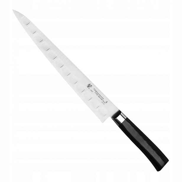 Tamahagane San Black VG5 Japonský Nůž na filetování Sujihiki, drážkovaný, 27 cm