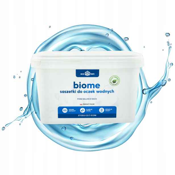 Biopreparát Biome Vodní jezírko Rybník Řasy Čirá Voda Sáčky 480 g