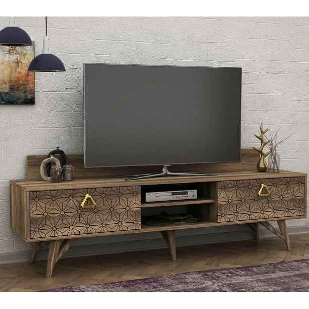 Casarredo Televizní stolek BONDY ořech