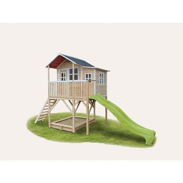 EXIT Toys Dětský dřevěný domeček na nožkách - velký (natura)