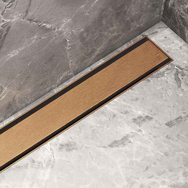 I-Drain Plano - Nerezový rošt pro sprchový žlab řady PRO, povrch PVD, délka 60 cm, zlatá IPRO0600G