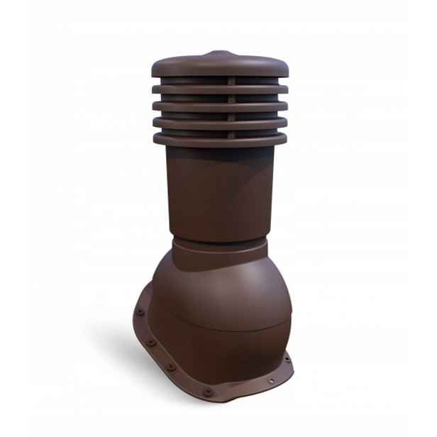 Větrací komín pro plechovou střešní krytinu ⌀150 mm Ventos X B26 Bronz 8017