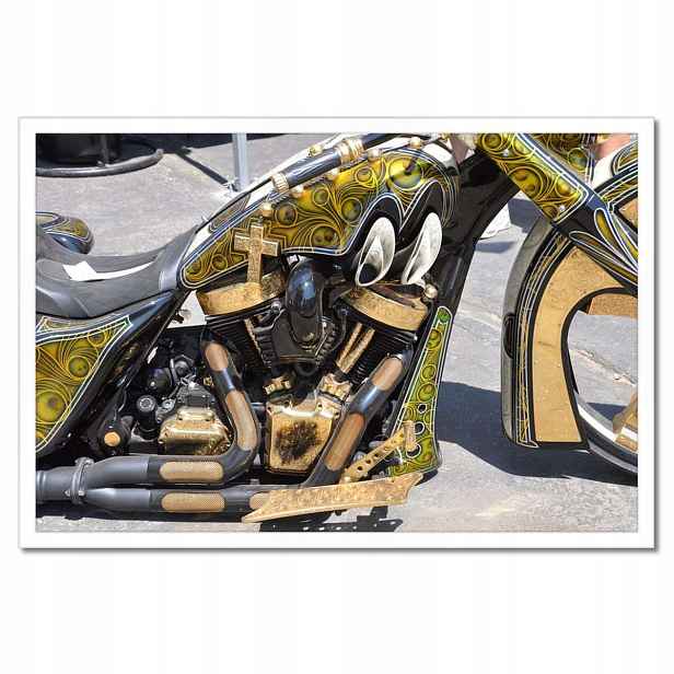 Plakáty v rámu 60x40 Harley Davidson Motocykl