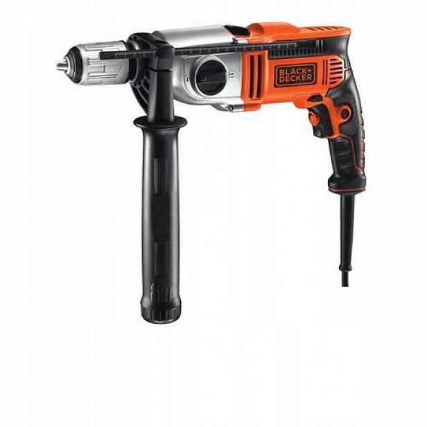 elektrická 2-rychlostní příklepová vrtačka 1100W Black+Decker [KR1102K-QS]