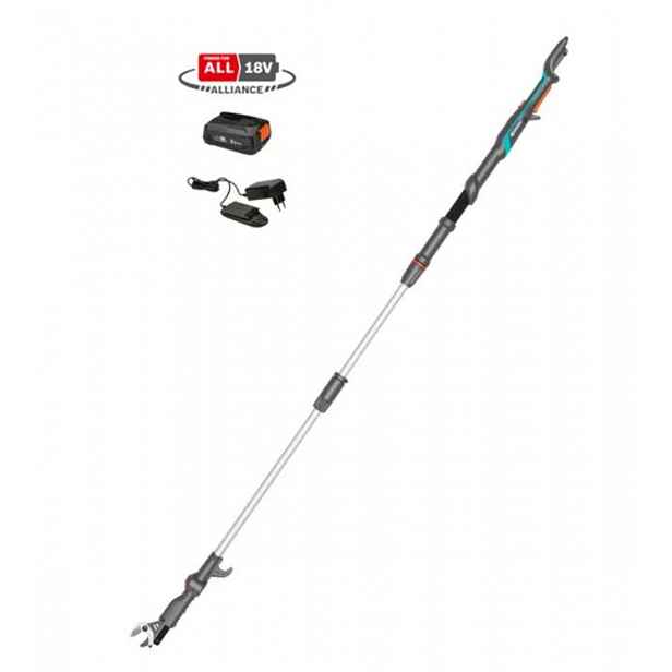 Gardena - 18V AKU teleskopické nůžky na větve HighCut 250/18V P4A, 1x aku 2,0 Ah, nabíječka 14774-20