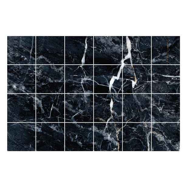 Sada samolepek na kachličky 24 ks 15x15 cm Marble Tiles Florencia – Ambiance