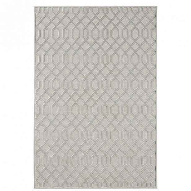 Šedý koberec Mint Rugs Shine Karro, 120 x 170 cm