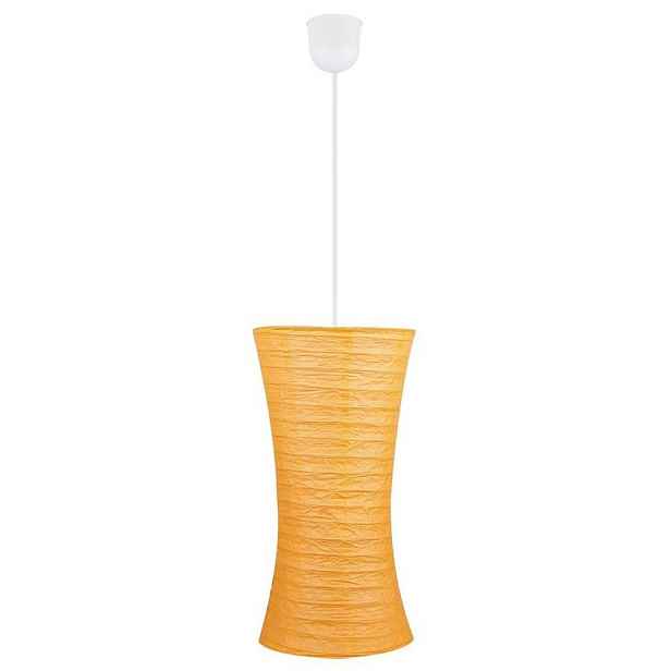 Oranžová papírová závěsná lampa, nastavitelná, 60W E27 Tai