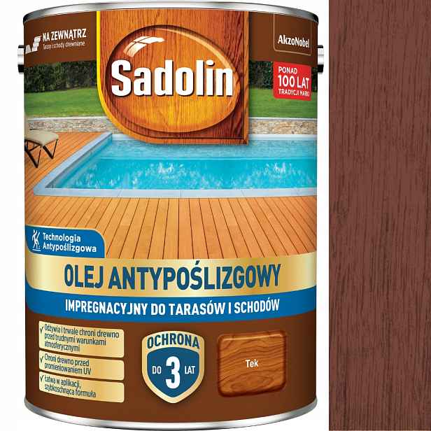 Sadolin Impregnační Protiskluzový Olej 4,5 L